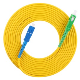 10 metros/32.8 pies Puente de fibra Cable de conexión de fibra óptica Cable de conexión de extensión de modo único SC/APC-SC/UPC, Cable de fibra óptica Cable de fibra optica para modem