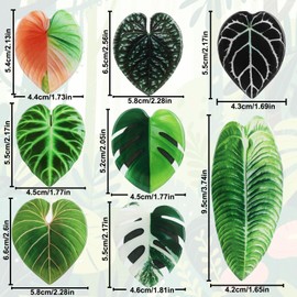 8pcs Leaf Magnets for Fridge, Decorative Plant Monstera Magnets Cute Ivy Leaves Decoration for Refrigerator Home Bedroom Kitchen Living Room Office Decor Funny Gifts
