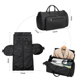 Rolling Garment Bag for Travel. Garment Duffle Bag Luggage Suit for Men and Women. Garment Bag with Wheels