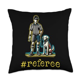 Funny Referee #Referee Dog Whistle Throw Pillow