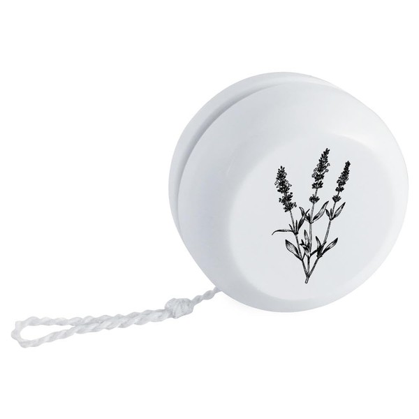 Azeeda 'Simple Lavender Plant' Retro Style Yo-Yo (YY00043025)