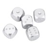 Silver Dice, Silver Dice, Polyhedral Dice Set, Metal Dnd Dice
