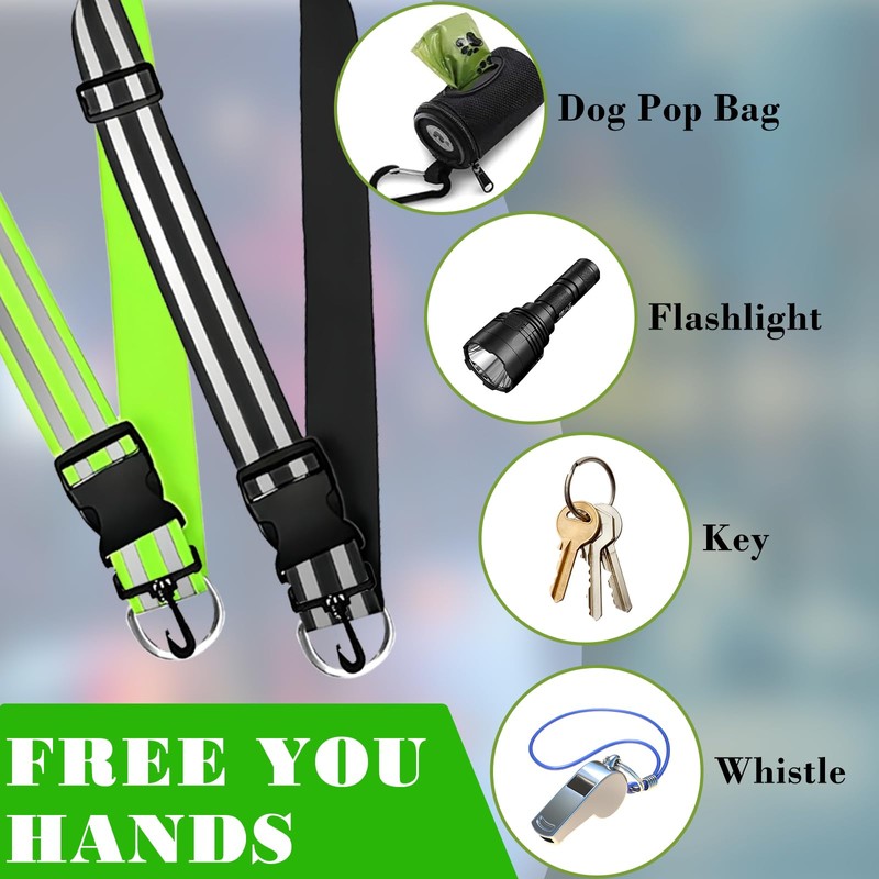 HoaaiGo Reflector Belt, Reflective Safety Belt, Reflector Strap, 2 Reflective