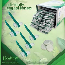 Equate Denture Cleanser and 5 Denture Brushes Individually Wrapped Bundle