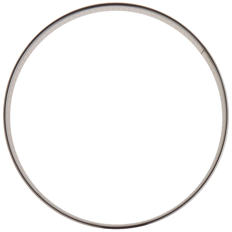 De Buyer Stainless Steel Round Perforated Tart Ring with Rolled
