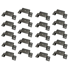 A.A Heavy Duty Bolt-On 2x4 Steel Stake Pockets for Trailer & Truck (20)