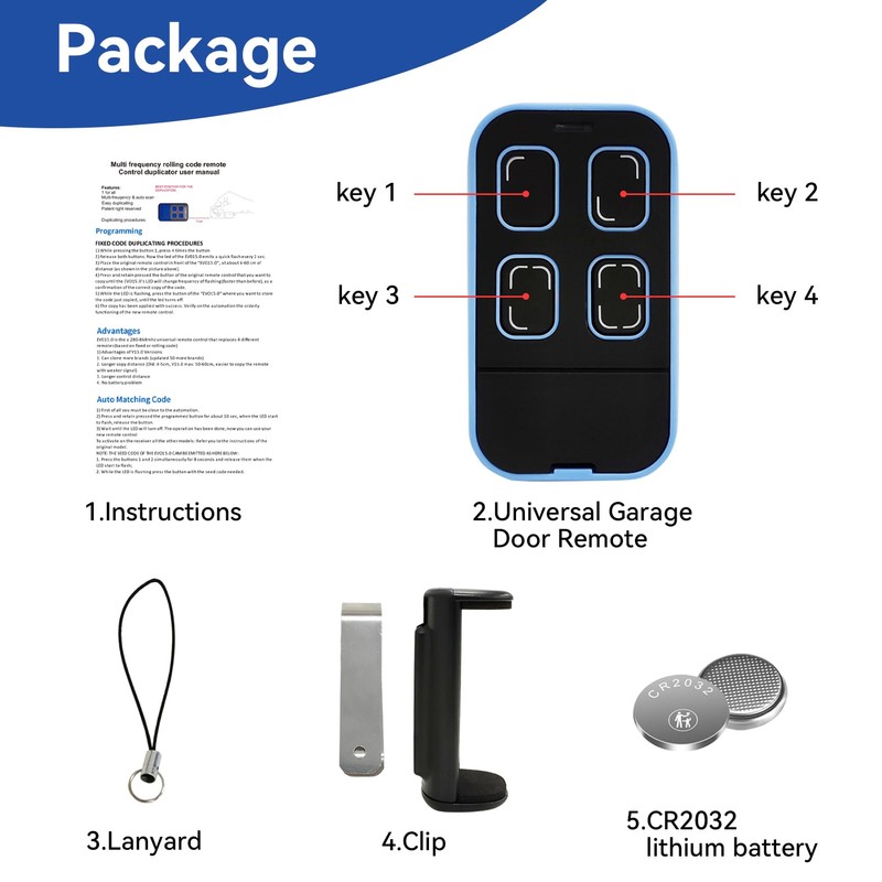 Universal Garage Door Remote Universal Gate Remote Control Cloning Homelink