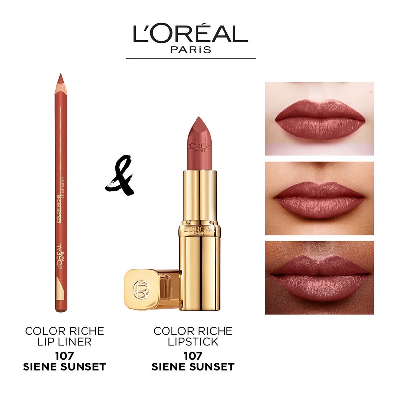 L'Oréal Paris Color Riche Satin Smooth Lipstick, Moisturising Pure Pigment