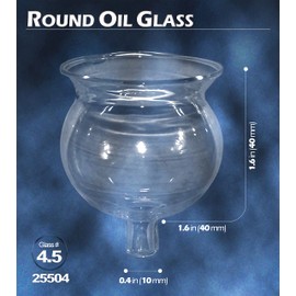 Ner Mitzvah Hanukkah Menorah Glass Oil Cups - Elegant Holders for Oil for Shabbos and Chanukah – Durable Quality, Long-Lasting - Size #4 ½ (9-Pack)