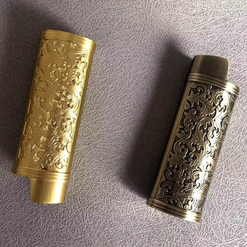 HUMWE 2 Pack Vintage Metal Lighter Case Cover Front Arabesque