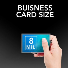 GBC Laminating Sheets, Self Adhesive Pouches, Repositionable, Wallet Size, 8 Mil, SelfSeal NoMistakes, 5 Pack (3747222)