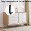 Adjustable Table Leg Extender 9.5"-14.1" w/ 360° Casters for Cabinets/Sofas