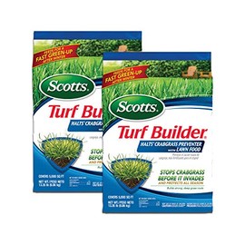Scotts Turf Builder Halts Crabgrass Preventer with Lawn Food - 5,000 sq. ft., 2-Pack