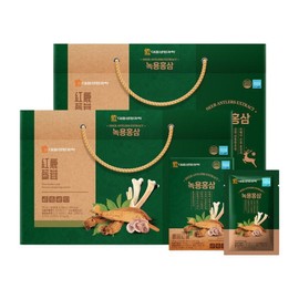 Daewoong Life Science Deer Antler Red Ginseng 70ml / 대웅생명과학 녹용홍삼 70mlX30포 2세트선물세트  국산 생녹용추출액6년근홍삼당귀천궁 함유, 70ml, 2세트
