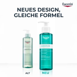 Eucerin DermoPure Clinical Pore Refining Cleansing Gel 200ml Exfoliating Body and Face Cleansing with Salicylic Acid, Reduces Blemishes and Refines Pores