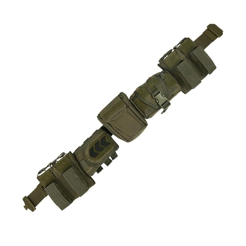 CrogaGear Tactical Battle Belt with Quick Release & Accessory Pouches