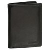 Leather ID Card Holder with Note Compartment, Black, Brown, Natural,