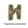 QCAA 2.5" Heavy Forged Solid Brass Door Latch, 90 Degree