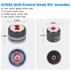 67692 Grill Control K nobs Kit Replacement Weber Summit 660