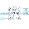 EDISION Antenna socket satellite universal TVE-301, terminal socket flush-mounted TV-R-SAT