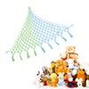 Triangular Toy Hammock Plush Toys Cotton Rope Woven Net Pocket