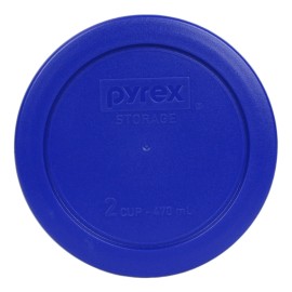 Pyrex 7200-PC 2 Cup 5" Storage Lid Cover Cadet Blue New for Glass Bowl 3pk