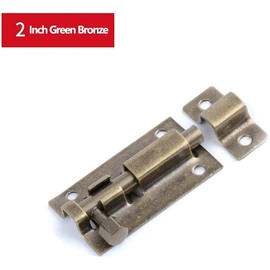 myoseya Sliding Barrel Bolt Door Lock Round Bar Latch Gate Inside Lock Stainless Steel 2" Bronze