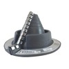 RETROFIT (3/4" - 2-3/4") Gray EPDM Flexible Pipe Flashing -