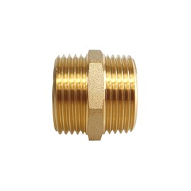 Double Nipple 1 1/2 Inch Male Thread Brass 1 1/2 Inch Male Thread Nipple Suitable for Drinking Water