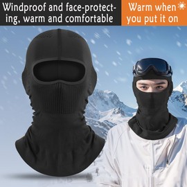 Wnddle Motorcycle Face Mask, Balaclava, Motorcycle Summer, Balaclava, Full Face Mask, Cycling Ski Mask for Men and Women, Breathable, for Cycling, Ski Mask, black