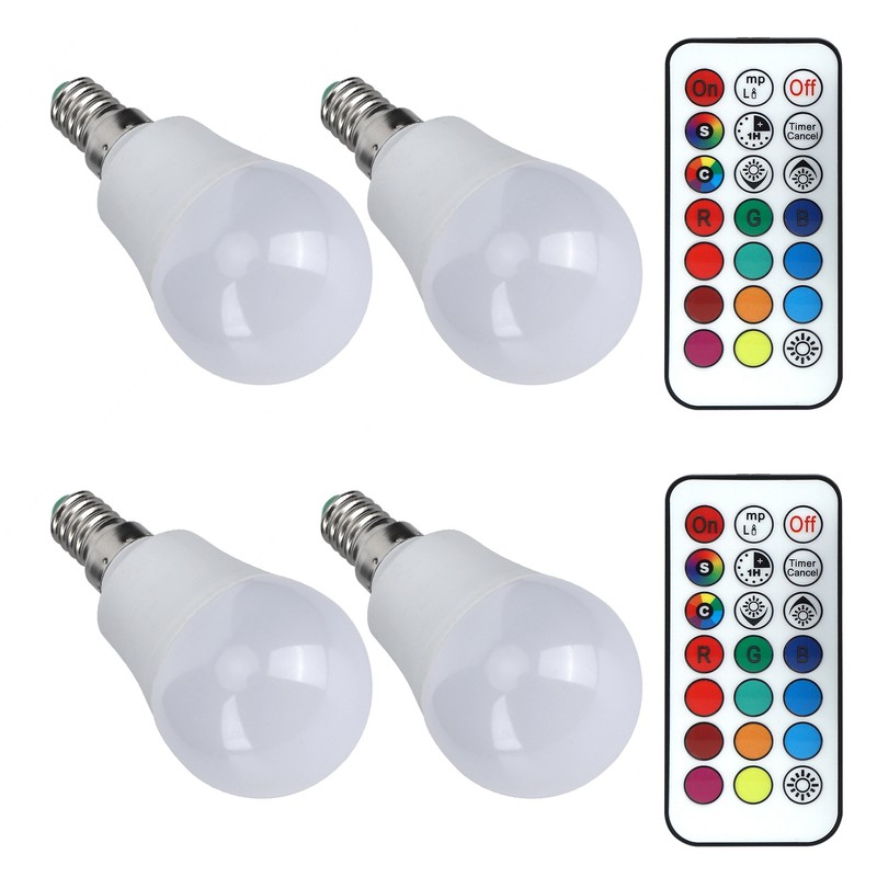 45W LED RGB Bulb Light Colorful Changeable Remote Control Lamp