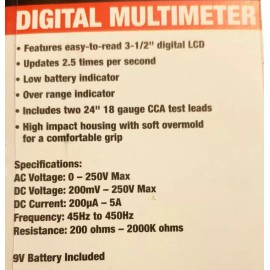 7 Function Digital Multimeter for Precise Electronic Measurements Tests Digital