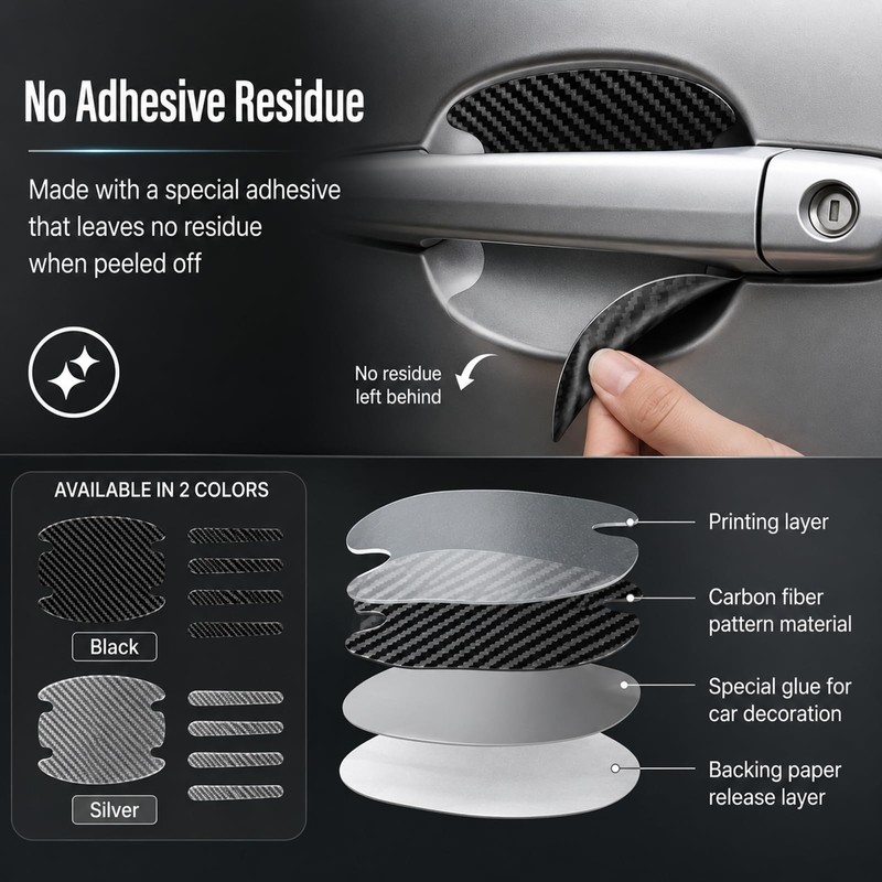 16 Pcs Car Door Handle Scratch Protectors,Car Door Handle Protector