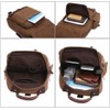 WTiger Canvas Backpack Unisex Medium Size Casual Shoulder Bags Travel