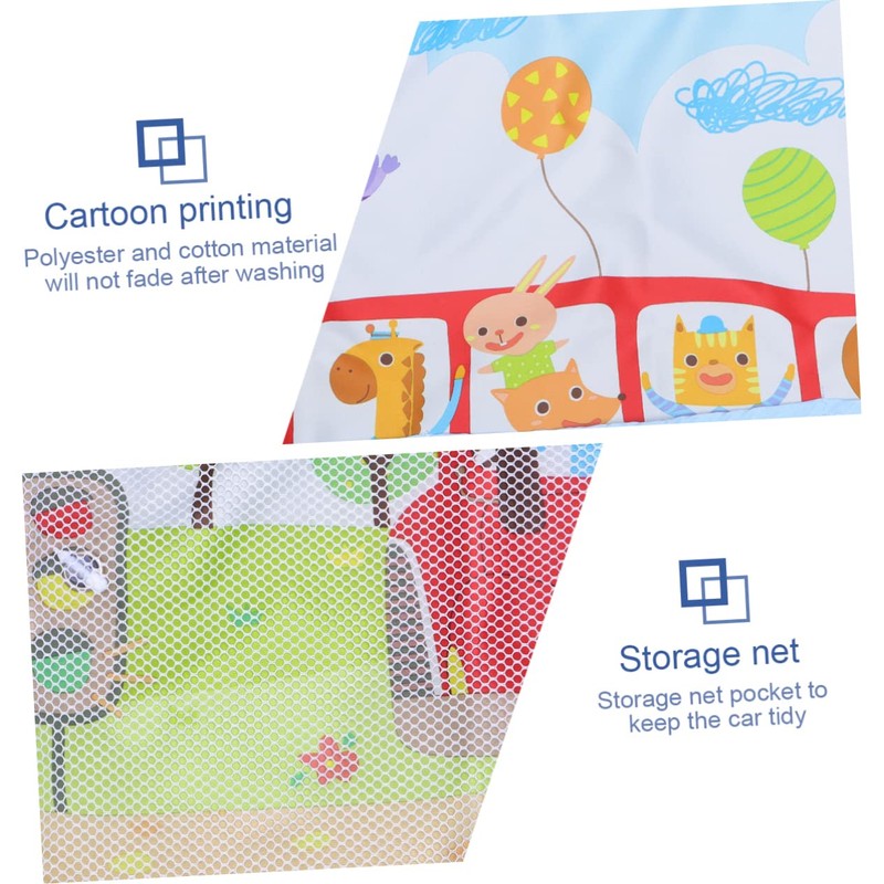 iplusmile Cartoon School Bus Car Window Sunshade Car Sunscreen for