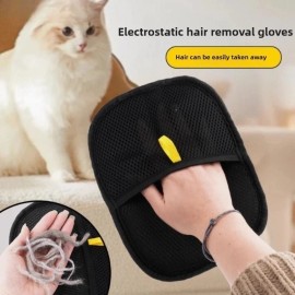 Unbranded SET of 2 Pet Hair Removal Gloves Pet Grooming Electrostatic-