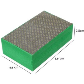 Sanding Blocks Polishing Grinding Block Diamond Polishing Hand Pads Block for Granite Marble Glass Grinding 60-3000Grit (400 Grit)
