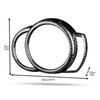 KUNGKIC Car Centre Tachometer Frame Sticker Carbon Fibre for Mini