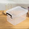 Cetomo 3.2Qt*12 Plastic Storage Bins, Stack Storage Box, No-Frills, Clear,
