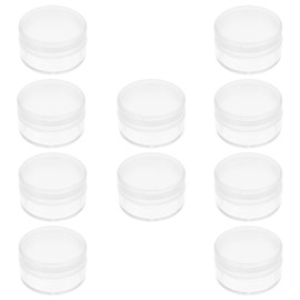 PACKOVE 10pcs Boxes Watch Parts Box Plastic Container Diamond Sharpening Stones Clear Container Watch Parts Case Parts Organizing Case Earrings Organizing Case Para Guardar Seal Organizer