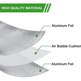 US Energy Products Reflective Insulation Roll, 48" x 100Ft Attic Window Thermal Foil Insulation, RV Window Insulation, Bubble Core Radiant Barrier Heat Cold Insulation