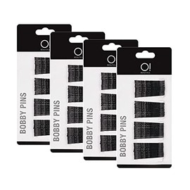 STUDIO LIMITED, O! Beautiful Premium Black Bobby Pins Crimped Style Bulk Pack (4 PACK (240ct))