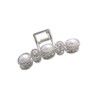 VingTAINE H7641-S Hair Claw Hair Clip, Pearl, Bijou, Classic, Women's