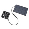 Solar Panel Fan Reduce Temperature Humidity IPX7 Waterproof Solar Powered