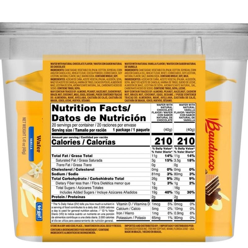 20 Pack Wafer Tub - Perfect Snack for Any Occasion