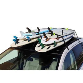 Block Surf - Wrap Rax Double - Surfboard Soft Roof Racks with Corrosion Resistant Buckles, Universal Fit for Cars, Trucks and SUVs - Carries Long Boards, Short Boards, and Soft Tops