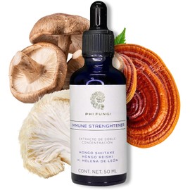 Extracto de Reishi, Shiitake y Melena de León de Doble Concentración Hongos Funcionales 50 ml