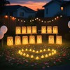 ARIKJ Will You Marry Me Light Up Letters Luminary Bags,