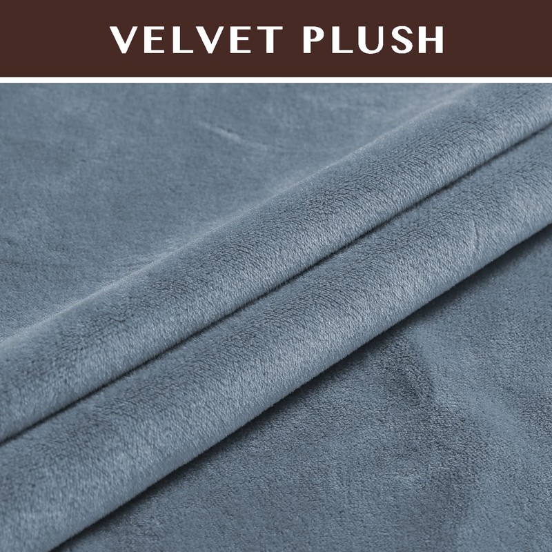 GAMUKAI 2 Pack Velvet Stretch Armrest Covers - Non Slip