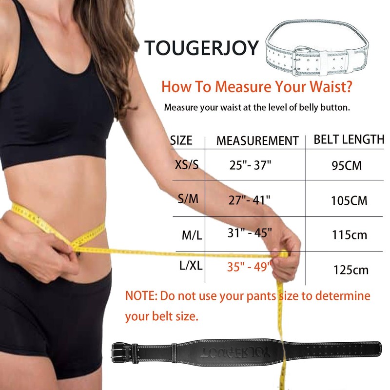 Leather Weight Lifting Belt for Women and Girl 4 Inches